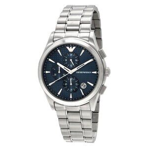 NWT Authentic Emporio Armani Quartz Blue Dial Men's Watch